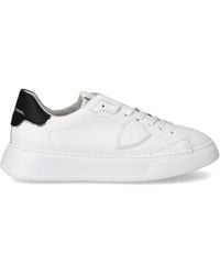 Philippe Model - Sneaker Temple Bianco E Nero - Lyst