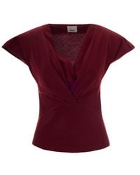 Isabel Marant - Top Nadrine Dark Burgundy - Lyst