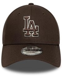 KTZ - Cappellino 9Forty La Dodgers Mlb Team Outline Marrone Scuro - Lyst
