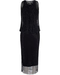 Sportmax - Mesh Dress With Crystals - Lyst