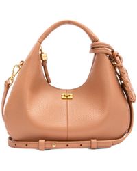 Ganni - Borsa A Mano Mini Hobo Tawny Birch - Lyst