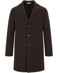 BRERAS Milano - Cappotto Tre Bottoni Moro - Lyst