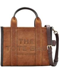 Marc Jacobs - Borsa A Mano The Suede Small Tote Bag Copper - Lyst