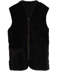 Barbour - Zip-Front Shearling Vest - Lyst
