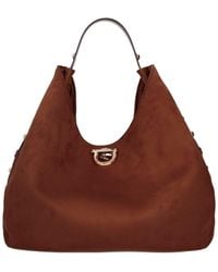 Liu Jo - Borsa Hobo Borchie Tabacco - Lyst