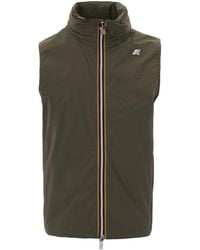 K-Way - Gilet Valen Stretch Lichen - Lyst