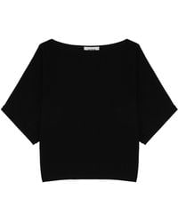 Alpha Studio - Maglia Kimono Nero - Lyst