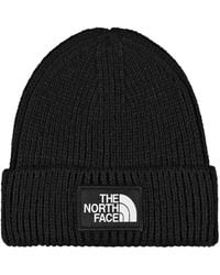 The North Face - Berretto Con Logo Box Nero - Lyst