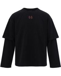 44 Label Group - T-Shirt Manica Lunga Double - Lyst