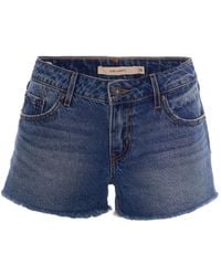 Levi's - Denim Shorts Low Free Lunch Dark - Lyst