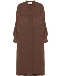 Alpha Studio - Abito Chemisier Cioccolato - Lyst