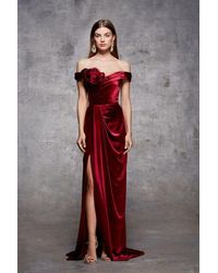 marchesa red gown