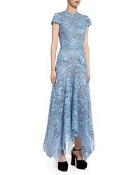 blue handkerchief dress