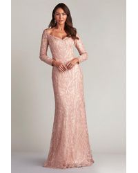 Tadashi Shoji - Loxley Sequin Embroidered Tulle Gown - Lyst