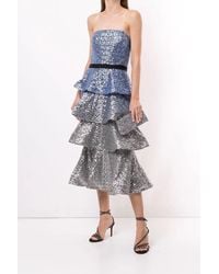 oasis ombre sequin midi dress