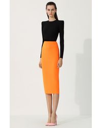 alex perry orange dress