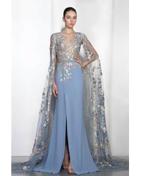 long sleeve cape dress