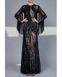 Elie Saab - Long Bead-embellished Gown - Lyst