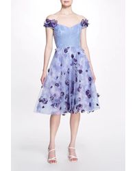 Marchesa - Floral Sweetheart Cocktail Dress - Lyst