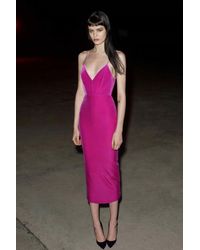 alex perry mila velvet midi dress