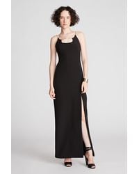 Halston - Alli Gown In Stretch Crepe - Lyst