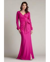 Tadashi Shoji - Weldon Draped Half Bow Gown - Lyst