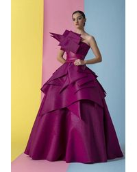 Isabel Sanchis - Strapless Eugene Evening-ball Gown - Lyst