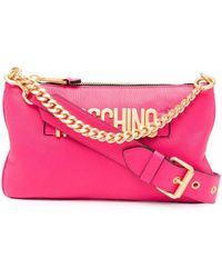 Moschino Logo-letter Multi-strap Bag - Pink