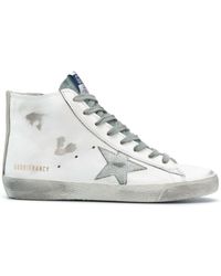 Sneakers alte Sky-Star in bianco - uomo - GOLDEN GOOSE -  divincenzoboutique.com