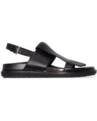 Marni Sandali con cinturino posteriore - Nero