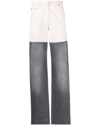 Peter Do Colour-block High-waisted Jeans - Multicolour