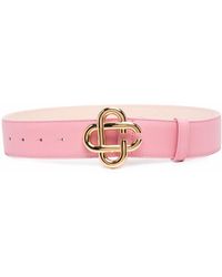 CASABLANCA Logo Buckle Pink Leather 