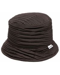 Sunnei Quilted Bucket Hat - Brown