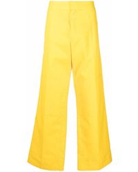 Raf Simons - Wide-leg Tailored Trousers Sunshine Yellow - Lyst
