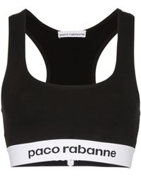 Paco Rabanne Logo-band Sports Bra - Black