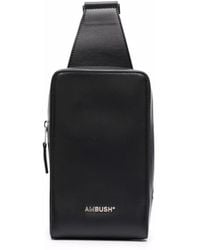 Ambush Bmnn001f21lea0011072 Leather Belt Bag - Black