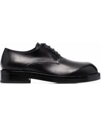 Ann Demeulemeester Leather Lace-up Shoes - Black