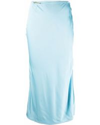 Jacquemus Turquoise La Jupe Notte Skirt - Blue