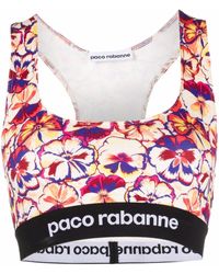 Paco Rabanne Multicolored Floral Sports Bra - Multicolour