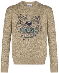 KENZO Linen Embroidered Cloud Tigers 