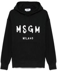 MSGM - Raglan Sleeve Hoodie - Lyst