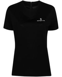 Moncler - | T-shirt con logo | female | NERO | S - Lyst