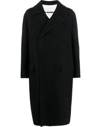 Jil Sander - Double-Breasted Long Coat - Lyst