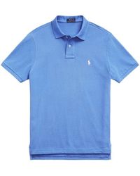 Polo Ralph Lauren - | Polo in cotone con logo ricamato | male | BLU | XL - Lyst