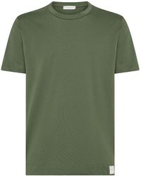 Daniele Fiesoli - | T-shirt girocollo a maniche corte in cotone | male | VERDE | XL - Lyst