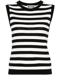 Moschino - | T-shirt motivo righe | female | NERO | 42 - Lyst