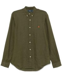 Polo Ralph Lauren - Cotton Shirt With Signature Polo Pony Motif - Lyst