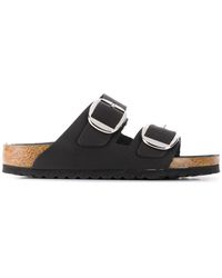 Birkenstock - Womens Arizona Big Buckle Narrow Sandal Oiled Leather Black - Lyst