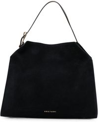 Orciani - Borsa A Spalla Trinity Peach Midi Blu - Lyst