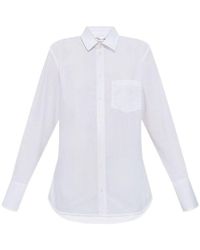 Victoria Beckham - Cotton Shirt With Back Detail - Lyst